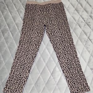 Zara Kids Leopard Print Leggings - Black and Tan